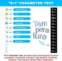 8 in 1 Aquarium Test Kit Fish Tank Test Strips Accurate Water Quality Testing St