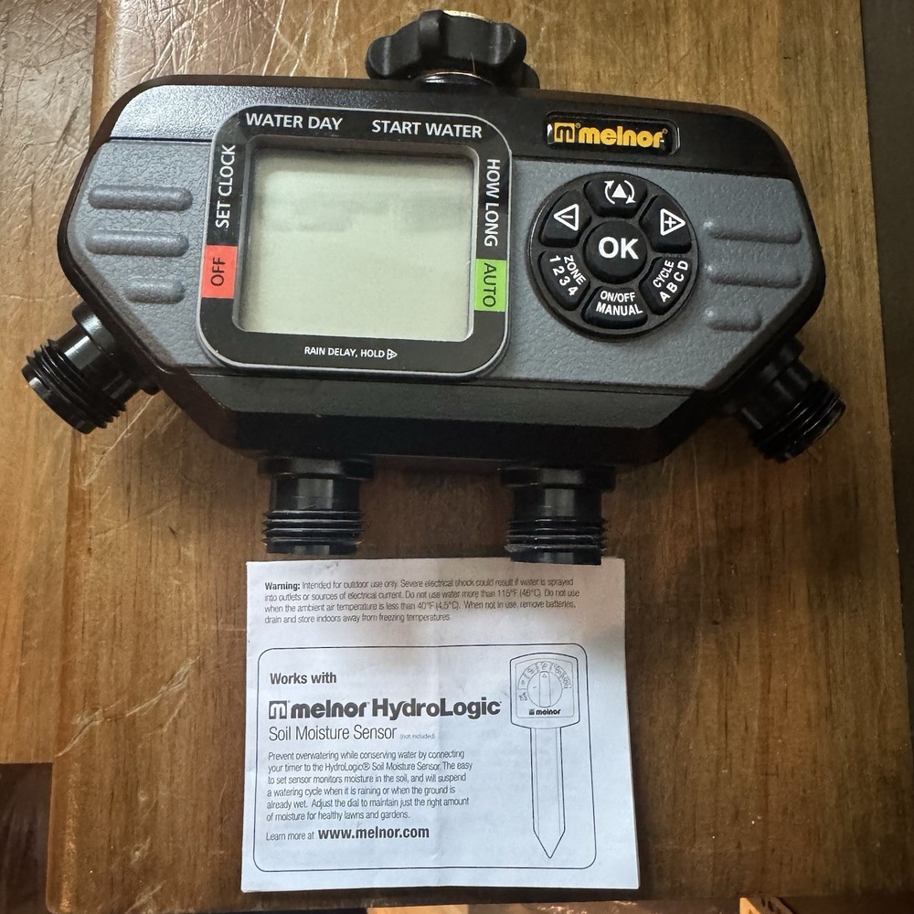 Melnor Hydrologic Electronic 4-zone Day Specific Programmable Water Timer 73280