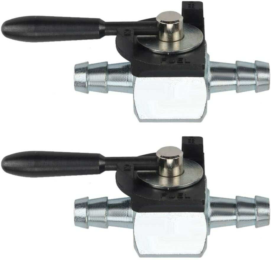 2X 1/4″ Heavy Duty Fuel Gas Shut-Off Valve Steel In-line Cut-Off ATV Kart Mower