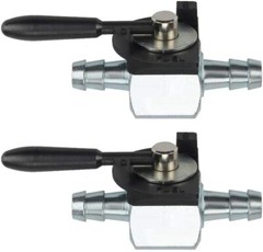2X 1/4″ Heavy Duty Fuel Gas Shut-Off Valve Steel In-line Cut-Off ATV Kart Mower