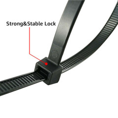 100Pcs 18″ Cable Ties Heavy Duty 150 LBS Ultra Nylon Wrap Wire Zip UV Resistant