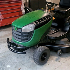 2-Bar Front Bumper Guard Lawn Protection W/ Stickers For John Deere 100 Series