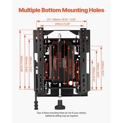 Seat Suspension Kit with Seat Slider Universal for Lawn Mower Tractor Forklift