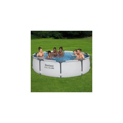 Bestway Steel Pro Max 10’x30″ Round Above Ground Outdoor Swimming Pool with Pump