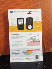 Airthings Battery Operated Digital Radon Detector, BOX DAMAGED