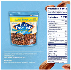 Blue Diamond Almonds, Lightly Salted Snack Almonds perfect for lunches and on