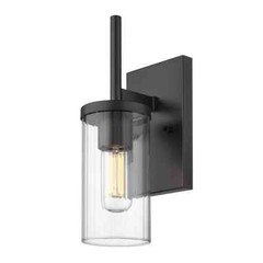 Golden Lighting Winslett 4.875 in. 1-Light Matte Black Sconce