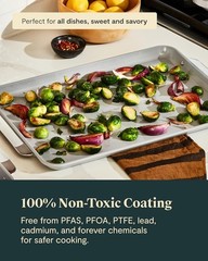Non-Stick Ceramic Baking Sheet Naturally Slick Ceramic Coating Non-Toxic