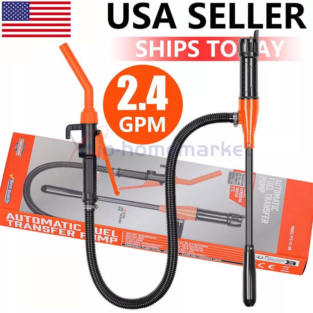 Battery Powered Electric Fuel Transfer Pump Portable Gas Oil Liquid Pump