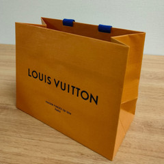 LOUIS VUITTON 8.5” x 7” X 4.5” Authentic Paper Shopping Tote Bag Small Orange