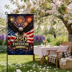 4th of July Decorations 250th Anniversary Garden Flag | 250 Years of Freedom…