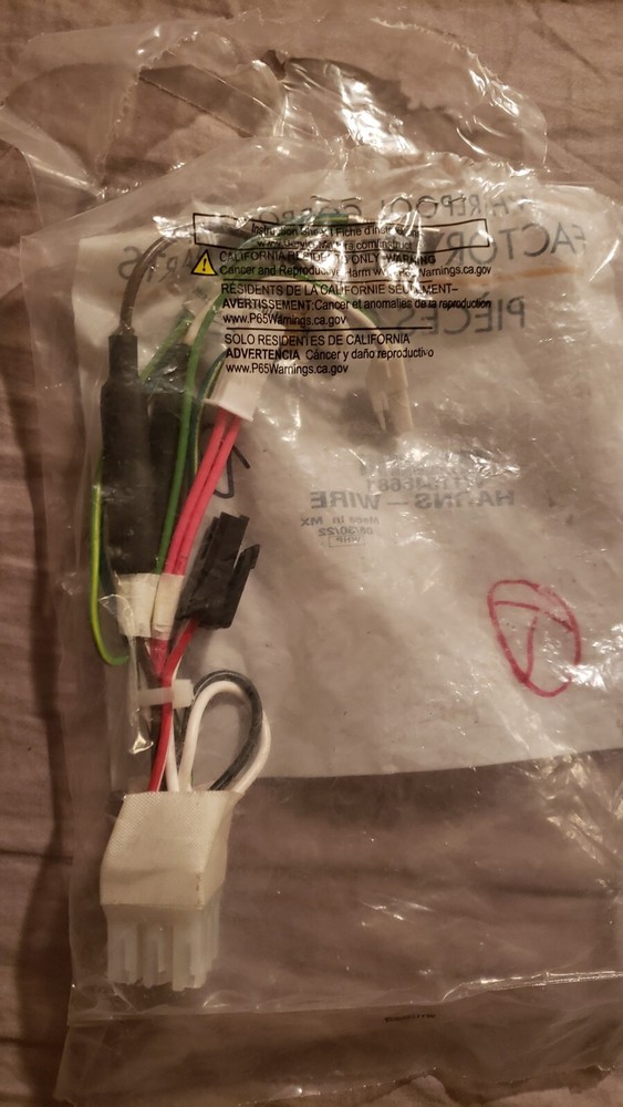 Brand NEW Whirlpool Refrigeration Appliance Wire Harness W11546681