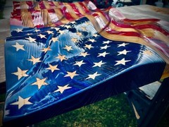 Rustic | American Handmade | Waving Wood American Flag Patriotic Wall Decor Gift