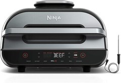 Ninja FG551 Foodi Smart XL 6-in-1 Indoor Grill with Roast, Bake, Broil, Air Fry
