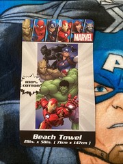 Marvel 28 in X 58 in Beach Towel 100 Cotton