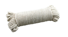1 pc #6 Natural Color 100 Ft Cotton Clothesline Rope Multi Use Arts and Crafts