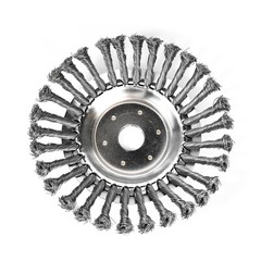 6 8 10 inch Steel Wire Wheel Brush Cutter Weed Eater Trimmer Head w/ Adapter Kit