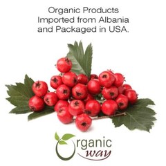 Organic Way Hawthorn Berries Fruit Whole – Organic, Kosher & USDA Certified
