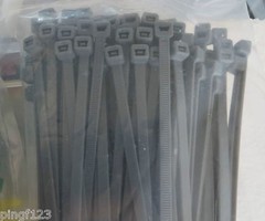 100pcs Cable tie nylon zip lock 4 x 200mm ~ 8 in inch with 10 color 50 lbs