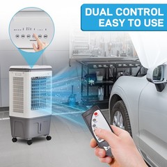 Portable Evaporative Cooler Swamp Cooler 3-in-1 5.28 Gal 7.5H Timer Humidifier
