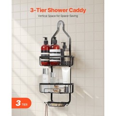 Shower Caddy 3-Tier Hanging Bathroom Shower Storage Organization Shelves Rack