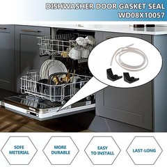 For GE Dishwasher Dishwasher Door Gasket Set WD08X10057 Wd8X227 Wd8X228 WD8X1001