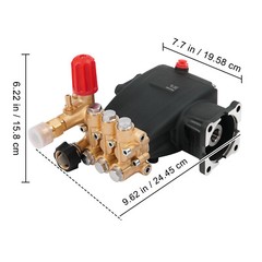 Pressure Washer Pump Power Washer Pump 3/4″ Horizontal 3700 PSI 2.5 GPM