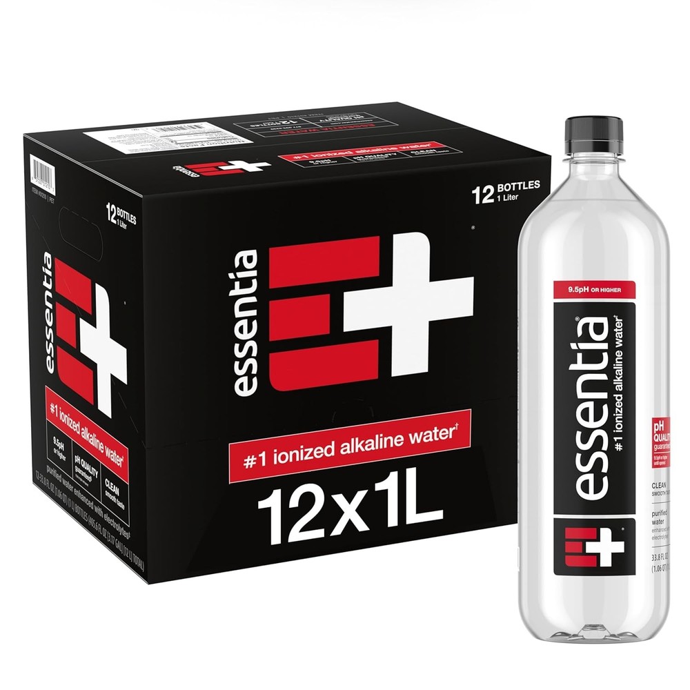 Essentia Water Bottled, Ionized Alkaline Water:99.9% Pure, Infused With Electrol