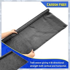10 ft x 39.3″ Carbon Fiber Fabric Roll Pure Fabric Carbon Fiber Sheet 2 x 2 T…