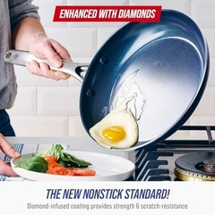 Blue Diamond 11 Piece Cookware Set, Diamond Infused PFAS & PFOA-Free Ceramic …