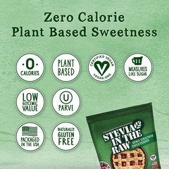Stevia in The Raw Zero Calorie Sweetener, Sugar Substitute 9.7 oz