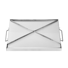 23×16 in Flat Top Griddle Stainless Steel Universal BBQ Grill Pan Cookware