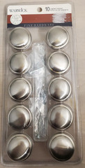 Warwick Satin Nickel 1 1/4″ Cabinet Knob Pull ~ 10 Pack ~ Contemporary Style