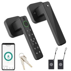 Smart Fingerprint Door Lock Keyless Entry with APP IC Card Code Key Biometric