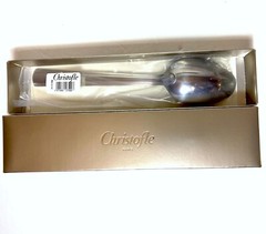 CHRISTOFLE HUDSON STAINLESS STEEL SERVING SPOON 2453006 9.8 IN FRANCE NEW SEALED