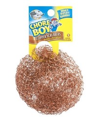 3 Chore Boy Copper Scrubbers Scouring Pad, 100% Pure Copper Steelwool NEW