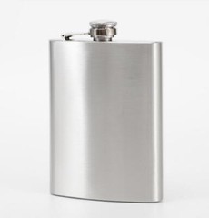 12oz Stainless Steel Whiskey Alcohol Pocket Flask with Portable Funnel 7”*3.7”