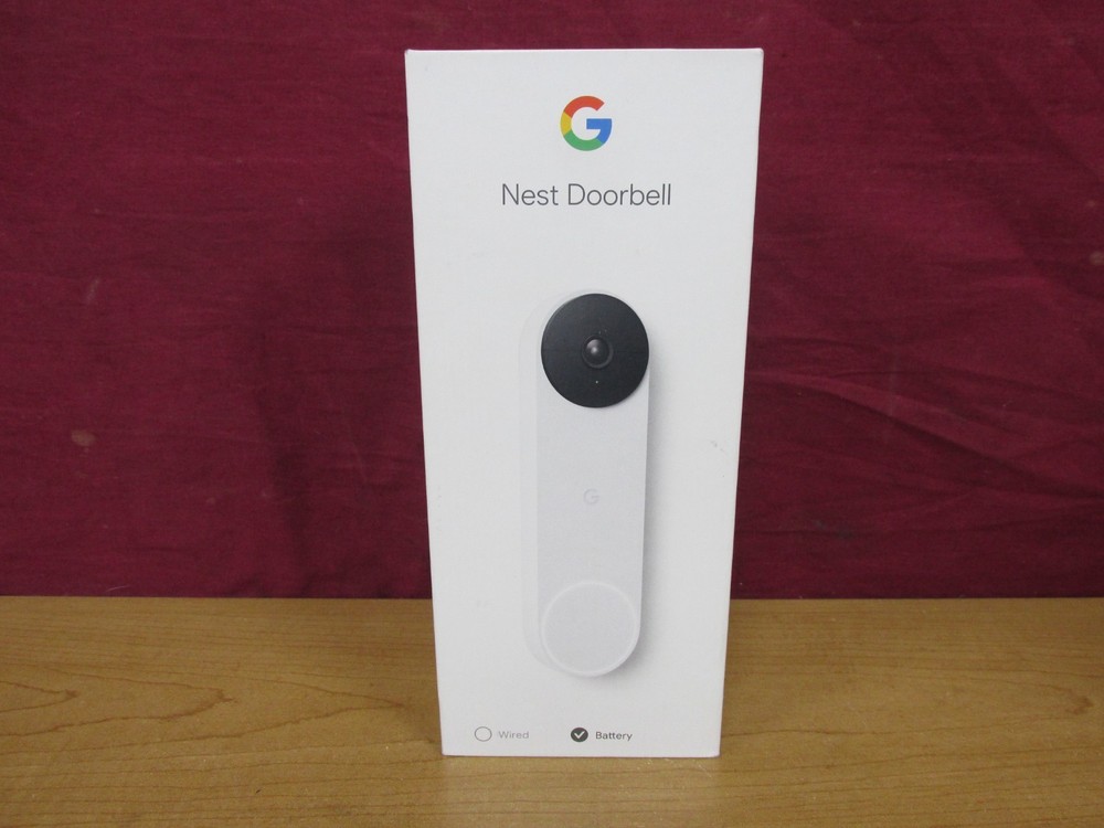Google Nest Smart Wi-Fi Video Doorbell Camera Snow GA01318-US **New Open Box**