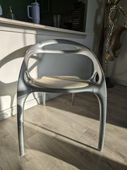 Ross Lovegrove for Bernhardt “Go” Chair – Magnesium – Silver/Tan
