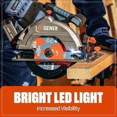 SENIX 20V Max 7-1/4″ Circular Saw with 4.0Ah Battery & Charger PSCX2-M3