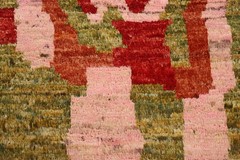 Abstract Moroccan Area Rug 5×8 Hand-knotted Wool Oriental Carpet for Any Room
