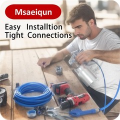 Pneumatic Tubing Black Polyurethane PU Air Hose 16mm x 10M,