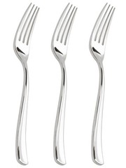 WDF 300PCS Silver Plastic Forks Heavy Duty Plastic Forks Disposable Sturdy&…