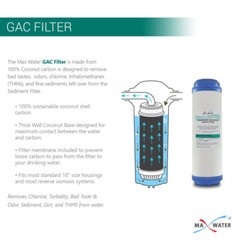 5 Stage Kitchen Home Drinking Reverse Osmosis System RO MAX Water USA Filters