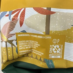 4PC Bags Of Starbucks Veranda Ground 28 oz. See Description