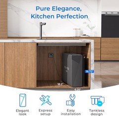 Waterdrop X16 Tankless Reverse Osmosis System, NSF/ANSI 58&372 Certified