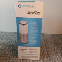 Clean Compact Travel HEPA Air Purifier 3 Speed Dust Dander W 2 Packs Filters