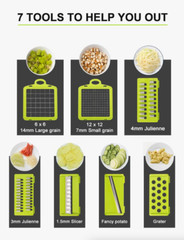 15-In-1 Vegetable Fruit Chopper Cutter Food Onion Veggie Dicer Slicer Kitchen