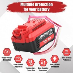 2PACK 20Volt For Craftsman V20 8.0Ah Li-ion Battery CMCB204 CMCB202 /Charger