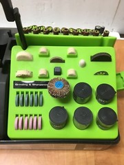 Kawasaki 250 piece rotary tool & accessory set corded electric with case